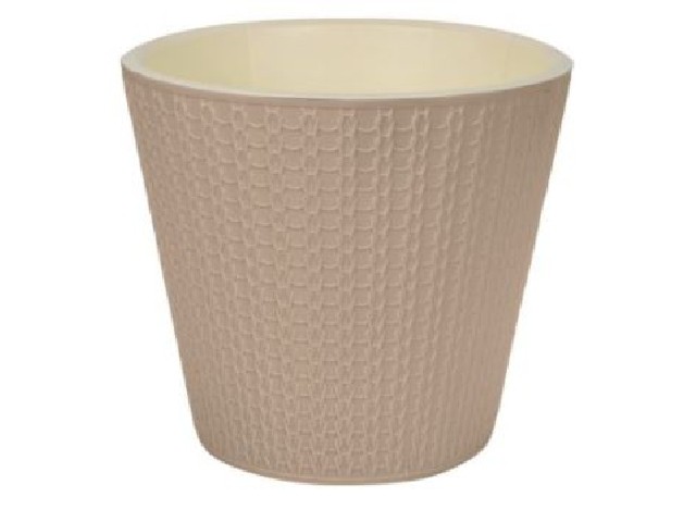 Горшок для цветов Velvet D230 мм, 5л (бежевый)